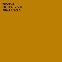 #BA7F03 - Pirate Gold Color Image